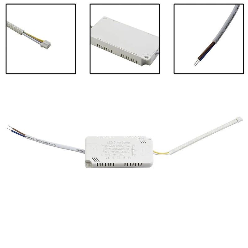 LED Driver 3 Color Adapter Non Isolating Transformer AC165 265V 8 24W 20 40W 30 50W 40 60W 50 70W 8 24W X2 - Image 4